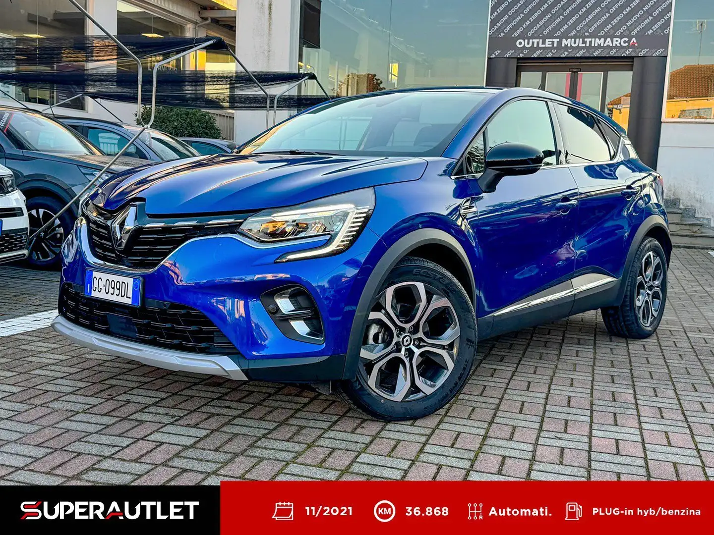 Renault Captur 1.6 E-TECH Plug-in Hybrid 160cv Intens Auto 1.6 E Blau - 1
