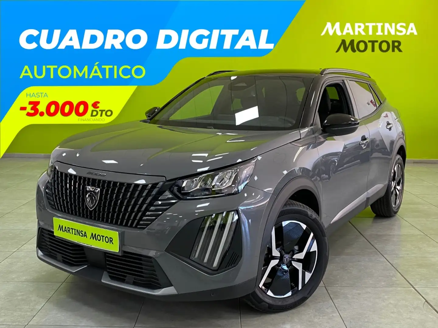 Peugeot 2008 Hybrid Allure eDCS6 145 Gris - 1