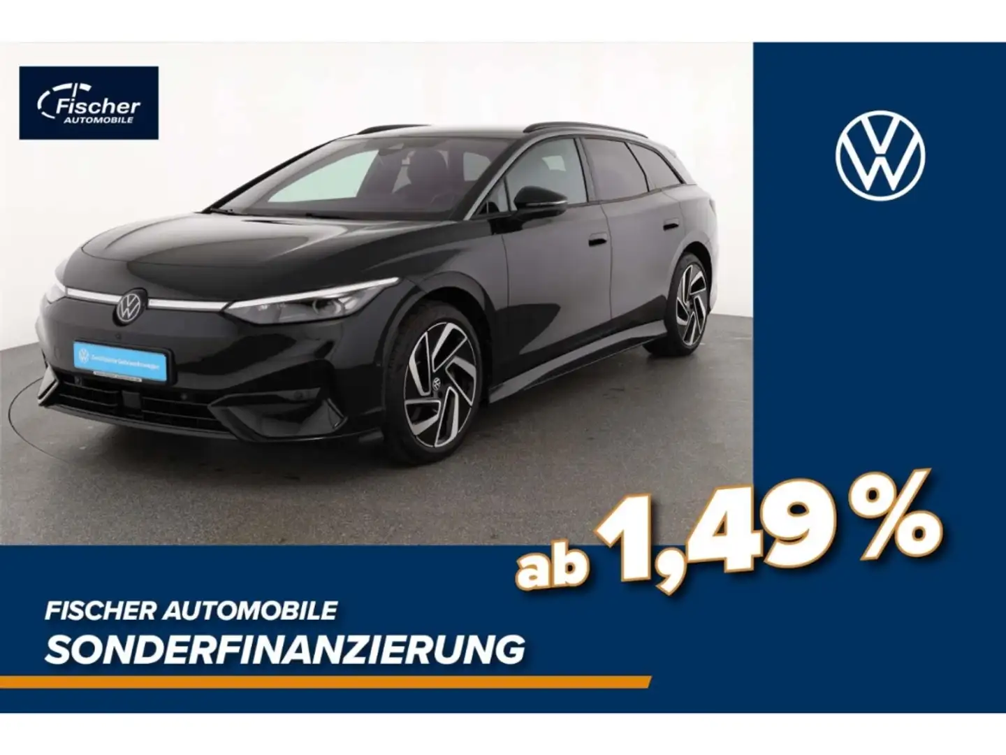 Volkswagen ID.7 Tourer Elektro Pro 77 kWh W-Pumpe/AHK/H&K Schwarz - 1
