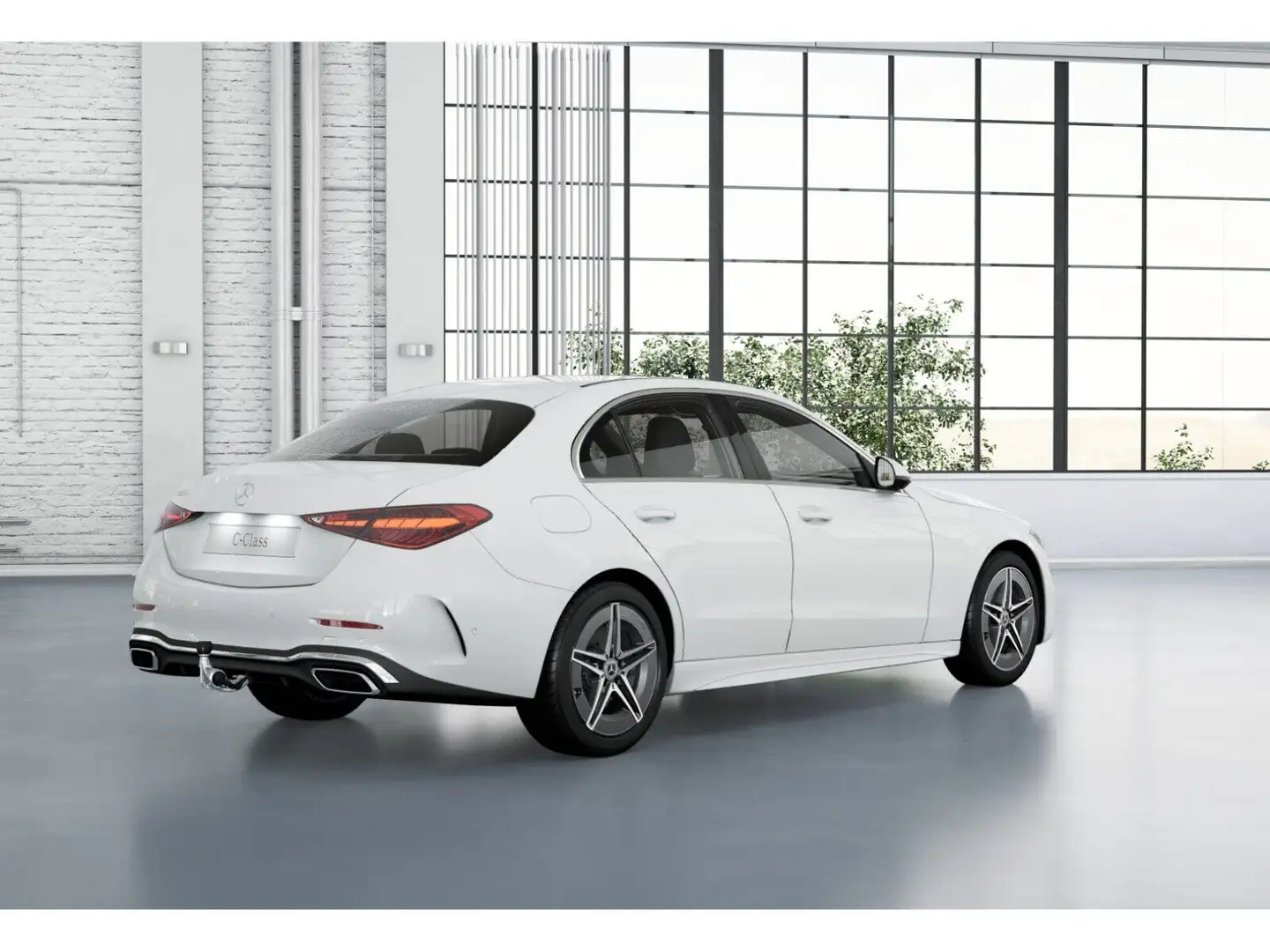 Mercedes-Benz C 220 d +AMG+KAMERA+AHK+Ambiente+SHZ+AUT+Distr Weiß - 2