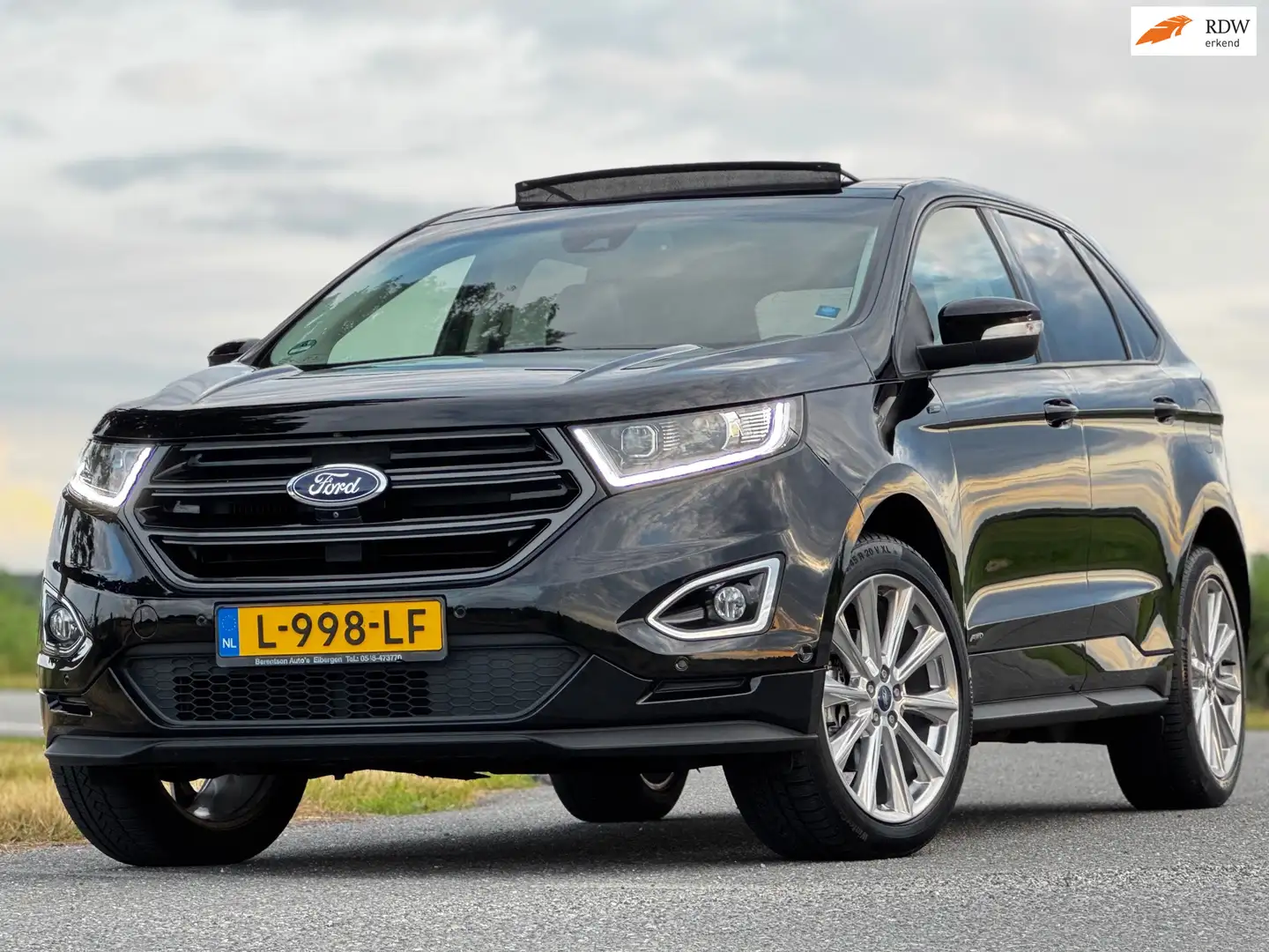 Ford Edge 2.0 TDCI Vignale|AUT|PANO|XENON|NAVI|HALFLEDER|TRE Zwart - 1