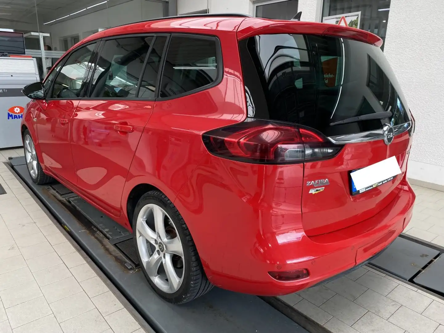 Opel Zafira Tourer Edition/2.Hand/Klimatr./Leder/Xenon/Temp./SHZ/PDC Rojo - 2
