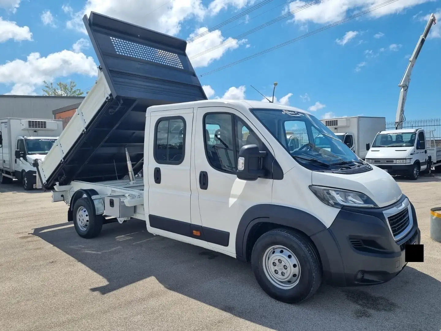 Peugeot Boxer doppia cabina con ribaltabile trilaterale Bianco - 1