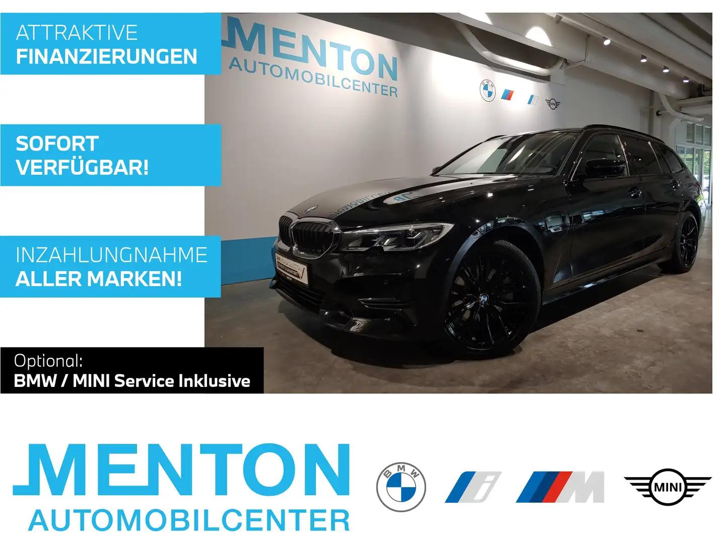 BMW 320 e xDrive SportLine/Laserlicht/Dr.Assist/DAB Negro - 1