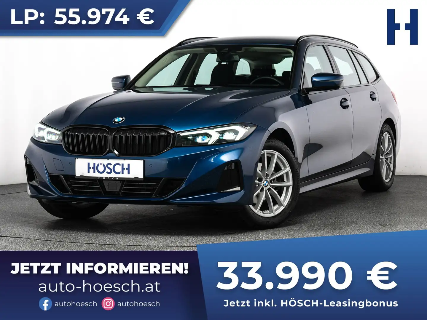 BMW 318 i Touring WIE NEU ERSTBESITZ ++ Blau - 1