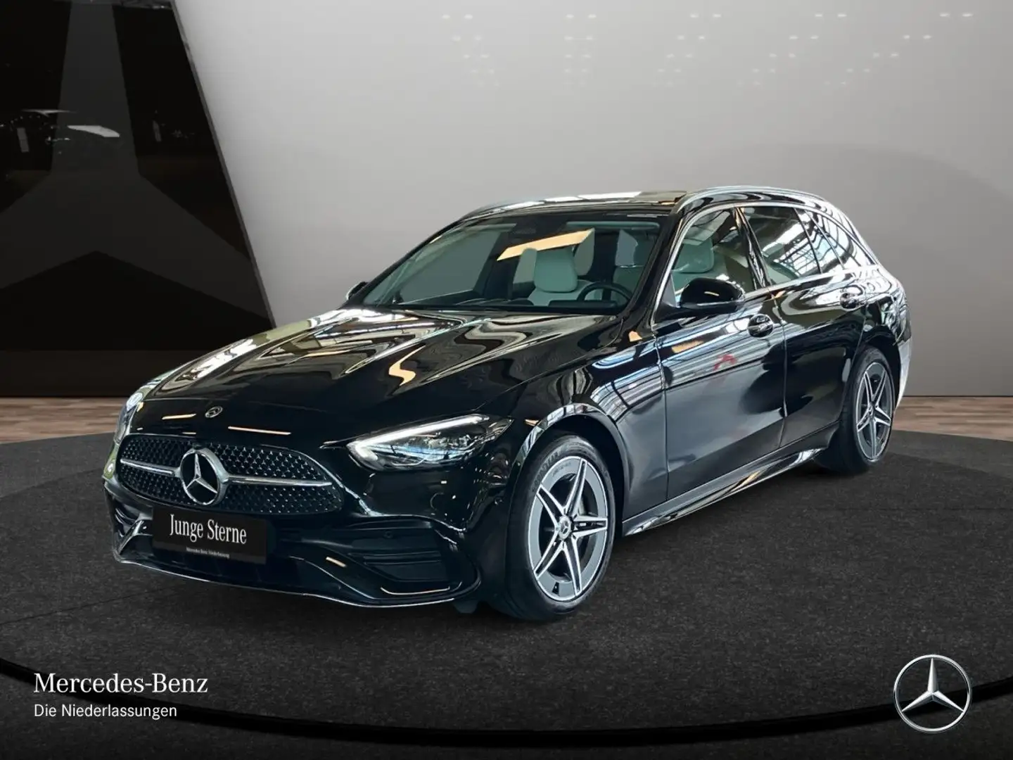 Mercedes-Benz C 300 de T 4M AMG+PANO+360+LED+TOTW+KEYLESS+9G Schwarz - 2