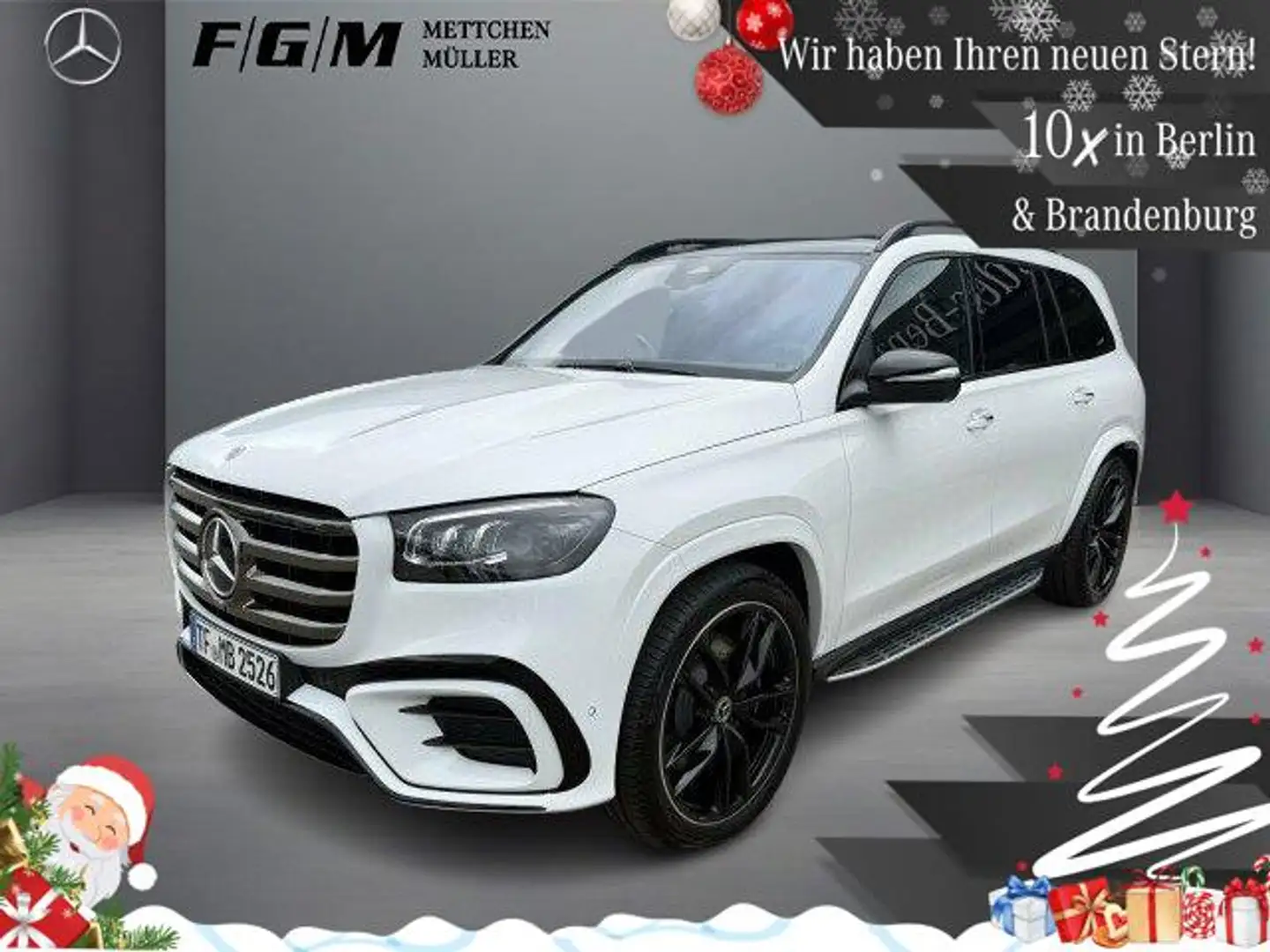 Mercedes-Benz GLS 450 d 4M AMG Line Burm|HeadUp|KeyGo|MBeam Weiß - 1