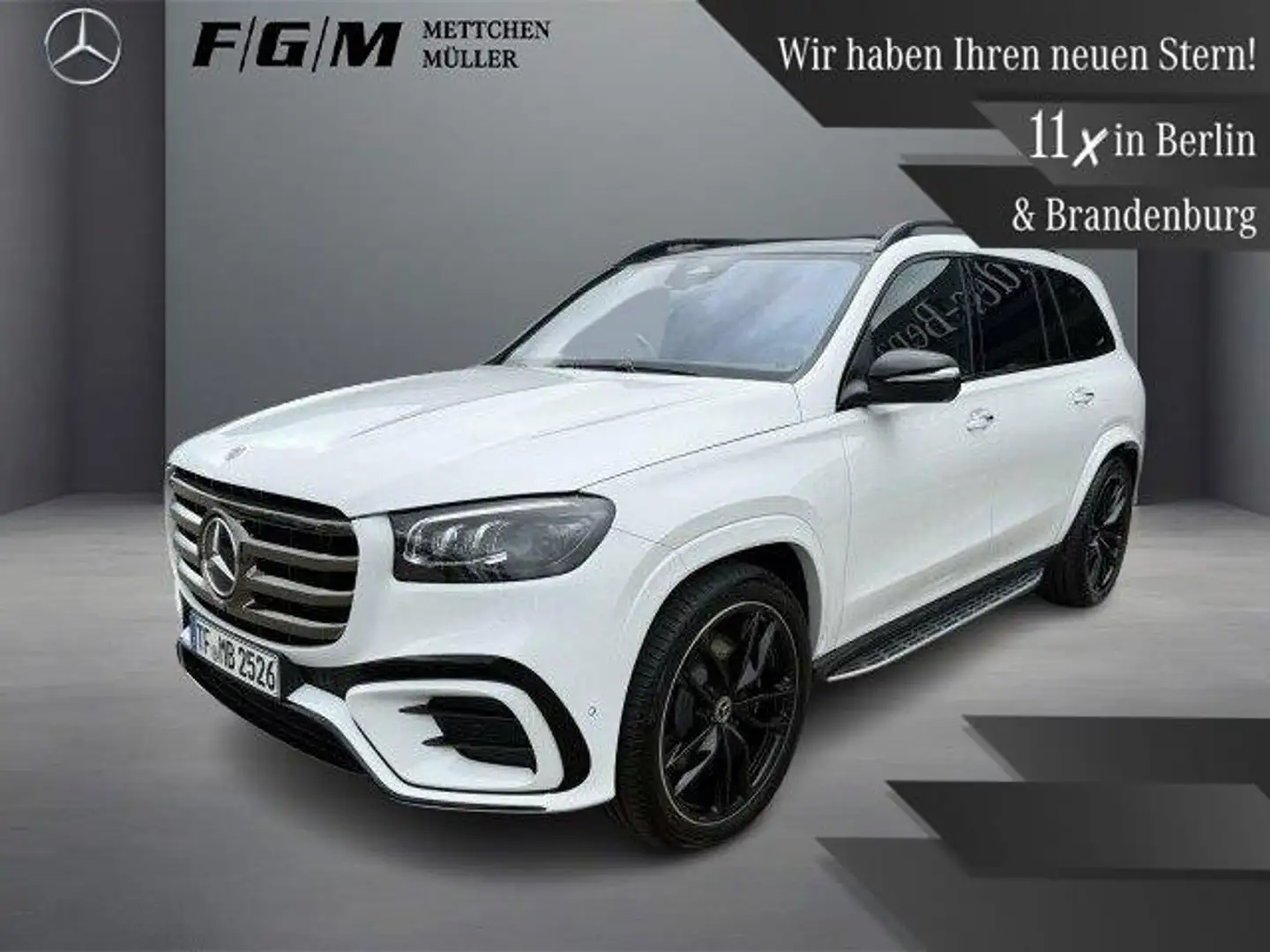 Mercedes-Benz GLS 450 d 4M AMG Line Burm|HeadUp|KeyGo|MBeam Weiß - 1