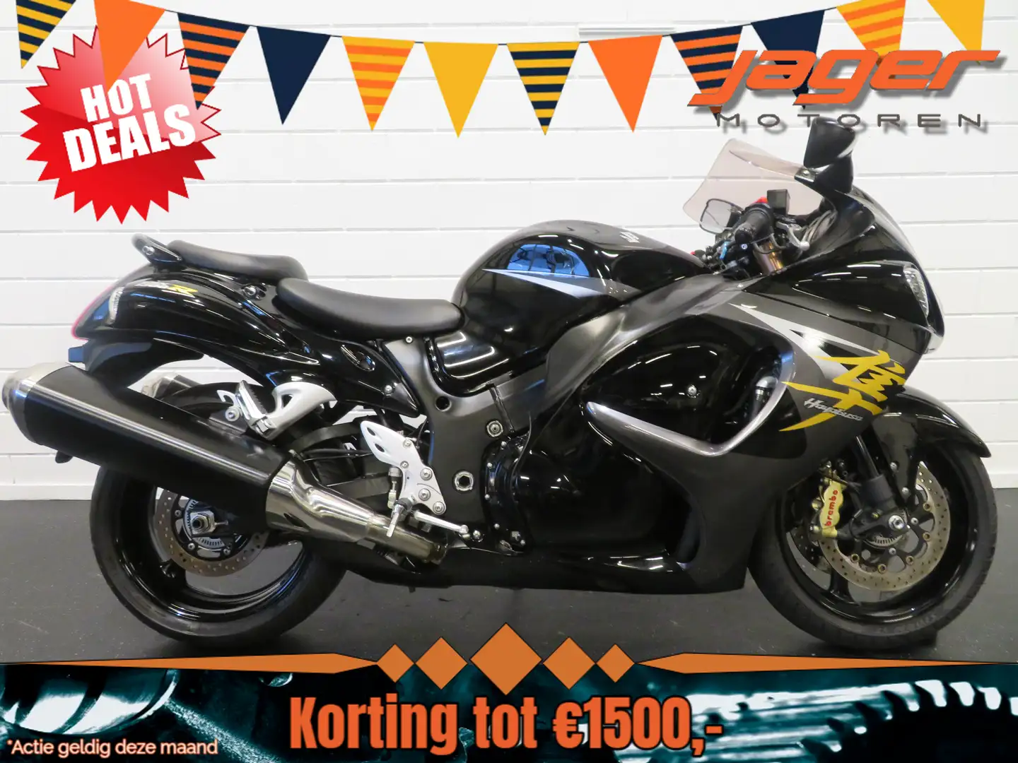 Suzuki GSX 1300 HAYABUSA ABS PERFECT! Zilver - 1