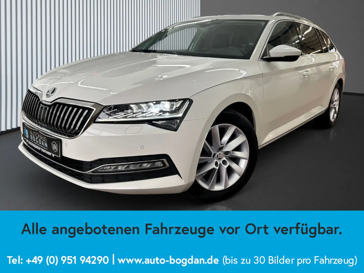 Skoda Superb Style Automatik dig.Cockpit*AHK*Leder*PDC Weiß - 2