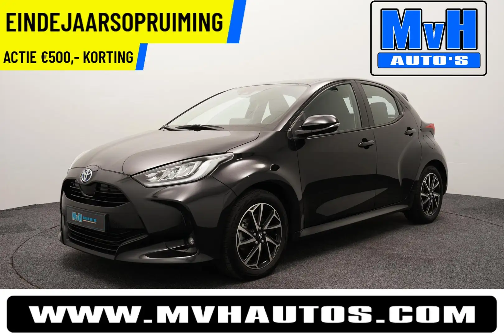 Toyota Yaris 1.5 Hybrid Dynamic|CAMERA|CARPLAY|ACC|LED|NAP Zwart - 1