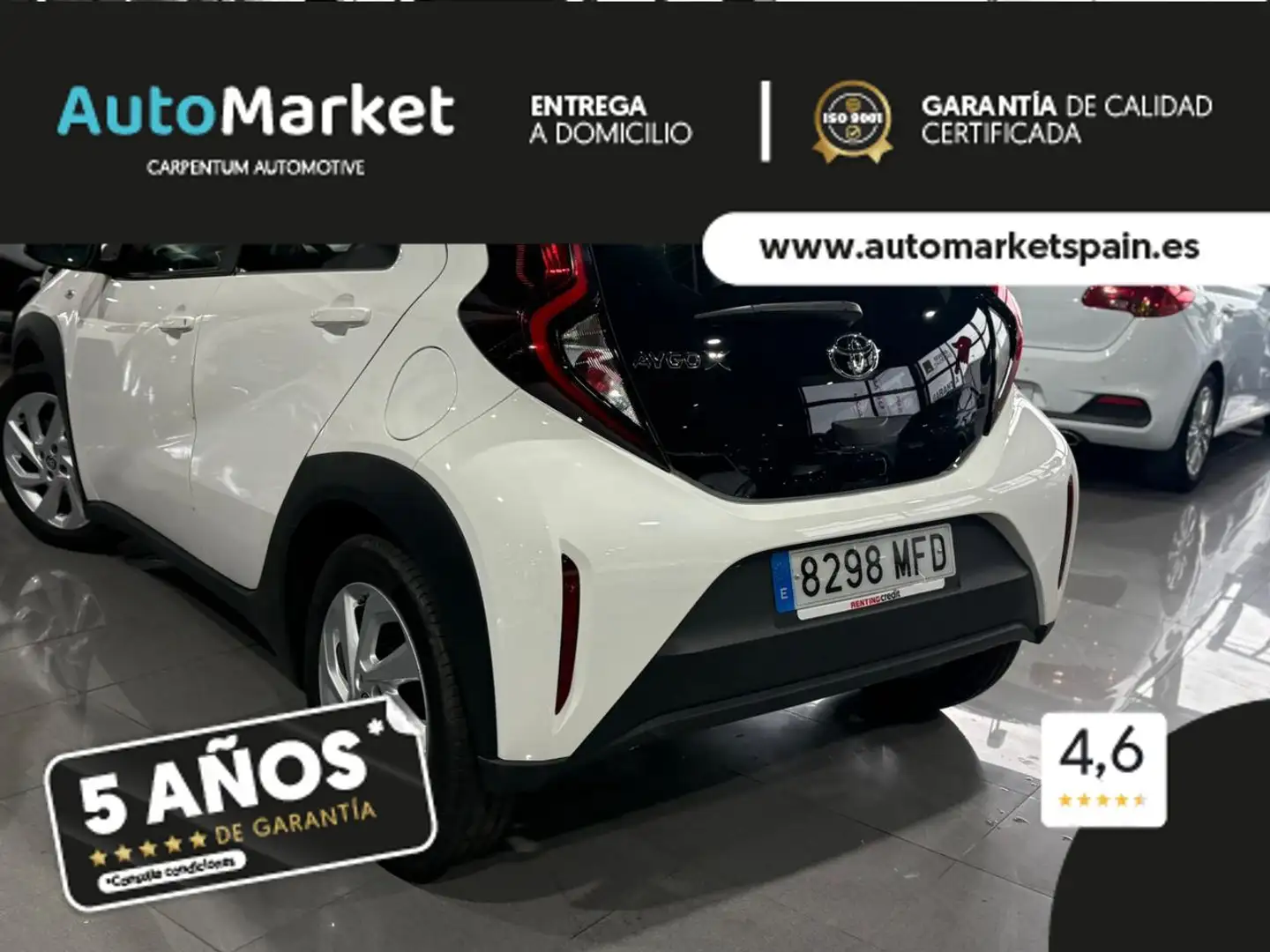 Toyota 1.0 vvt-i 72cv Blanc - 2