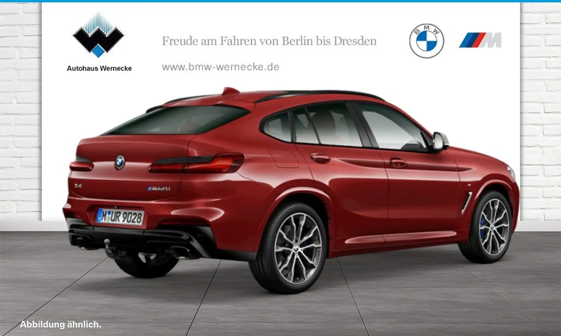 BMW X4 M 40i Head-Up HK HiFi LED WLAN Pano.Dach AHK Червоний - 2