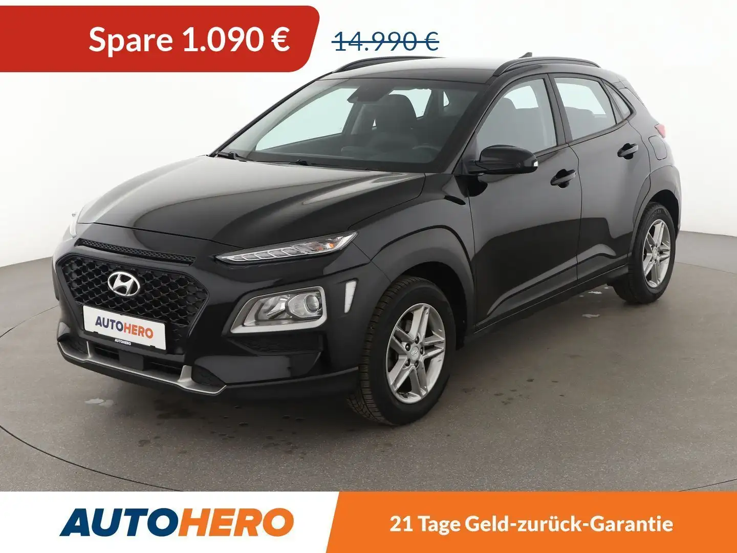 Hyundai KONA 1.0 TGDI Trend 2WD*NAVI*TEMPO*CAM*PDC*SHZ* Schwarz - 1