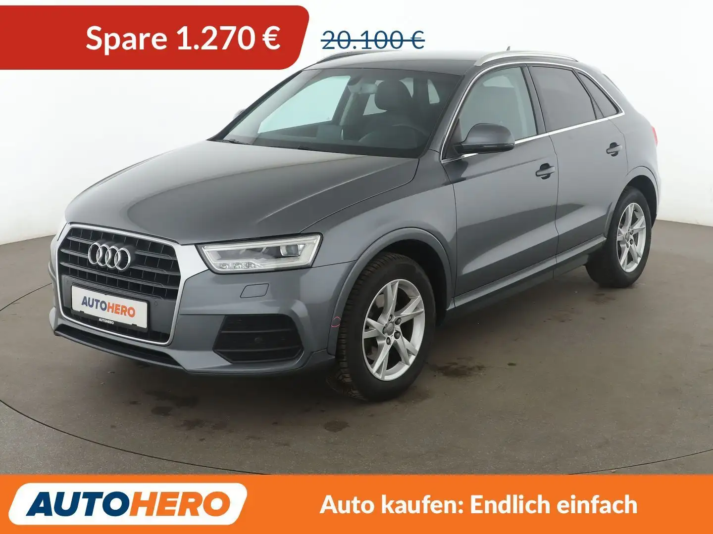 Audi Q3 1.4 TFSI ACT Sport Aut.*LED*NAVI*TEMPO*PDC*SHZ* Gris - 1