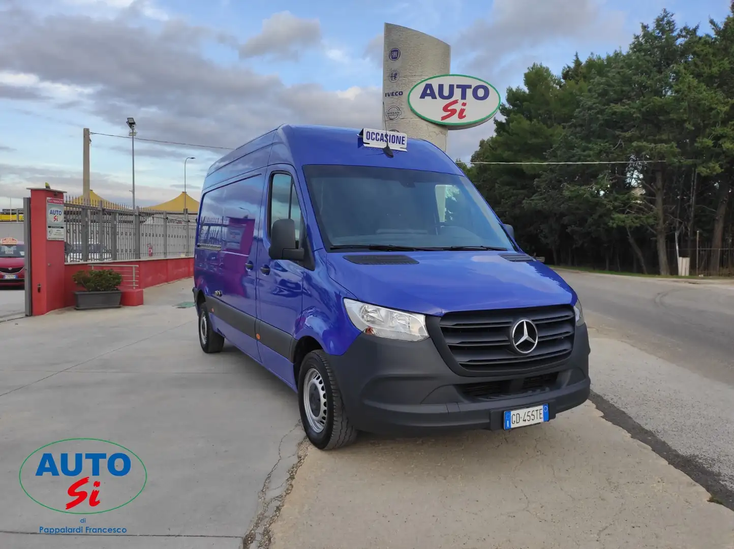 Mercedes-Benz Sprinter F39/33 311 CDI -115cv TETTO ALTO 3 POSTI Bleu - 1