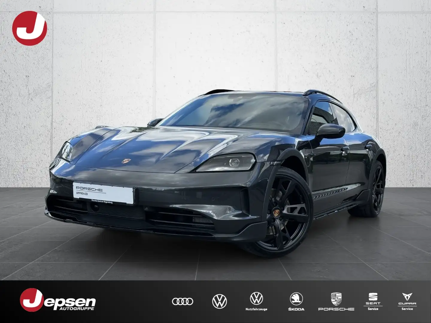 Porsche Taycan 4 Cross Turismo PANO BOSE Sitzbelüftung Grau - 1