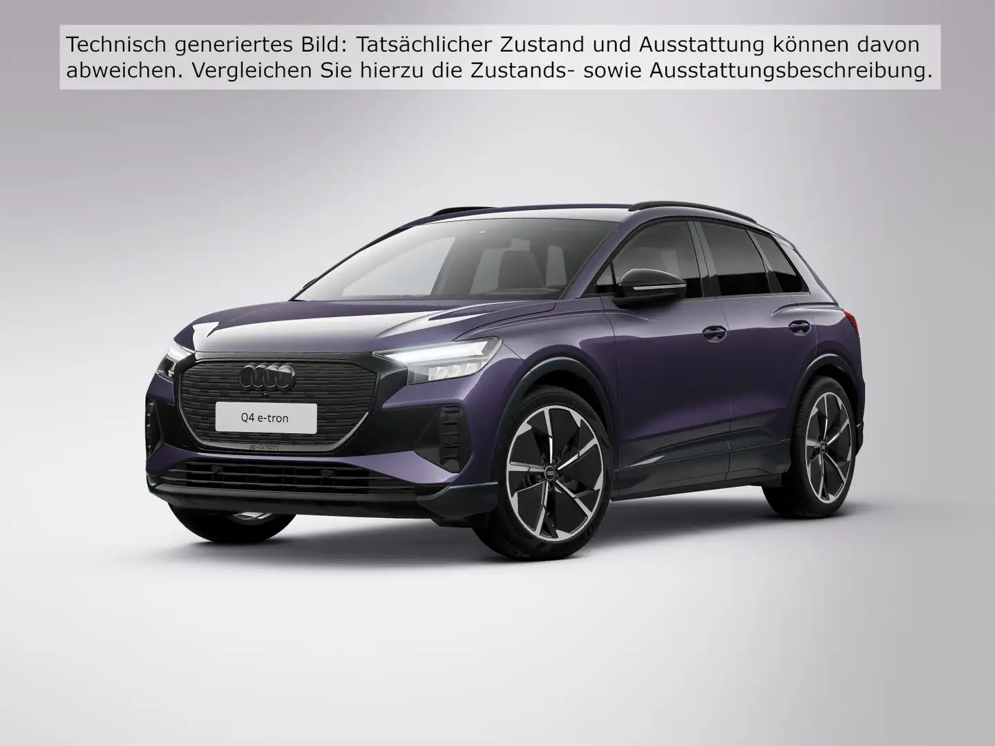 Audi Q4 e-tron 55 quattro Navi pro Wärmepumpe AHZV Violett - 2