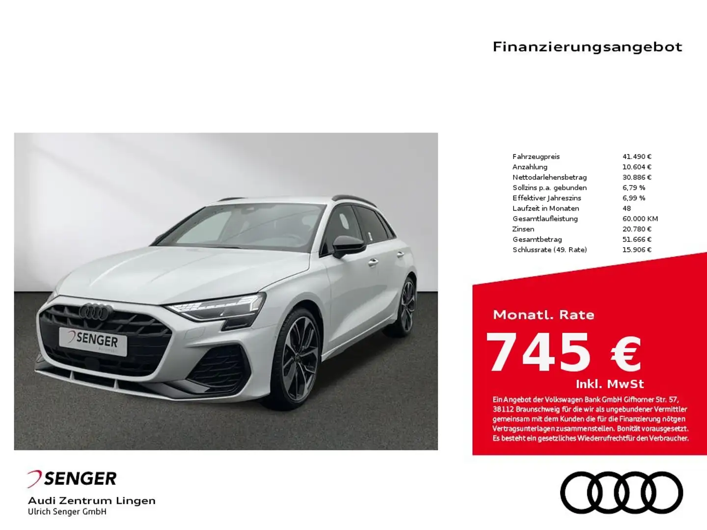 Audi A3 S line 35 TFSI Optik-Paket Matrix Blanco - 1