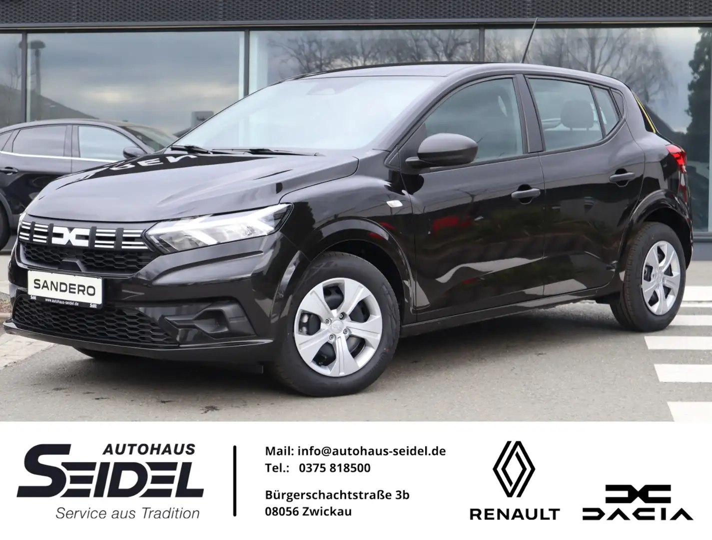 Dacia Sandero Essential SCe 65 Klima & Reserverad Negro - 1