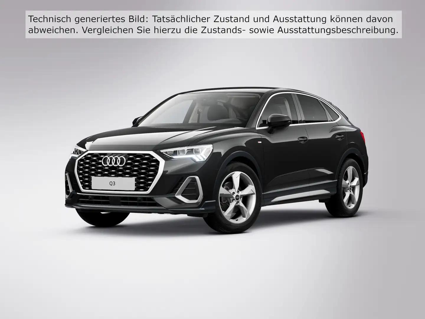 Audi Q3 35 TFSI S LINE LM19 LED AHK NAVI Schwarz - 2