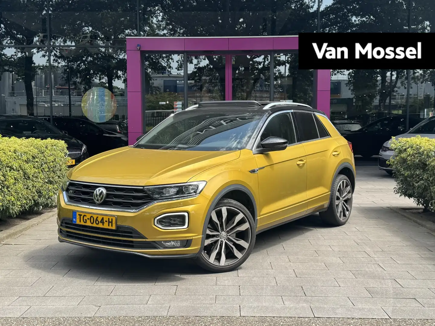 Volkswagen T-Roc 1.5 TSI Sport | R-LINE IN- EN EXTERIEUR | PANORAMA Geel - 1