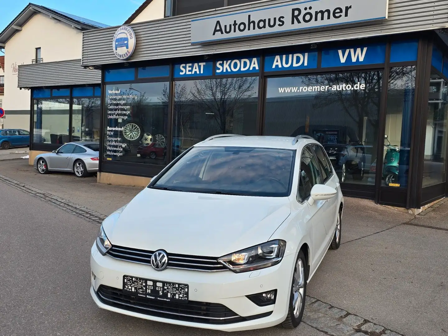 Volkswagen Golf Sportsvan 1.4 TSI Bi-Xenon EXPORT ODER HÄND Blanc - 1