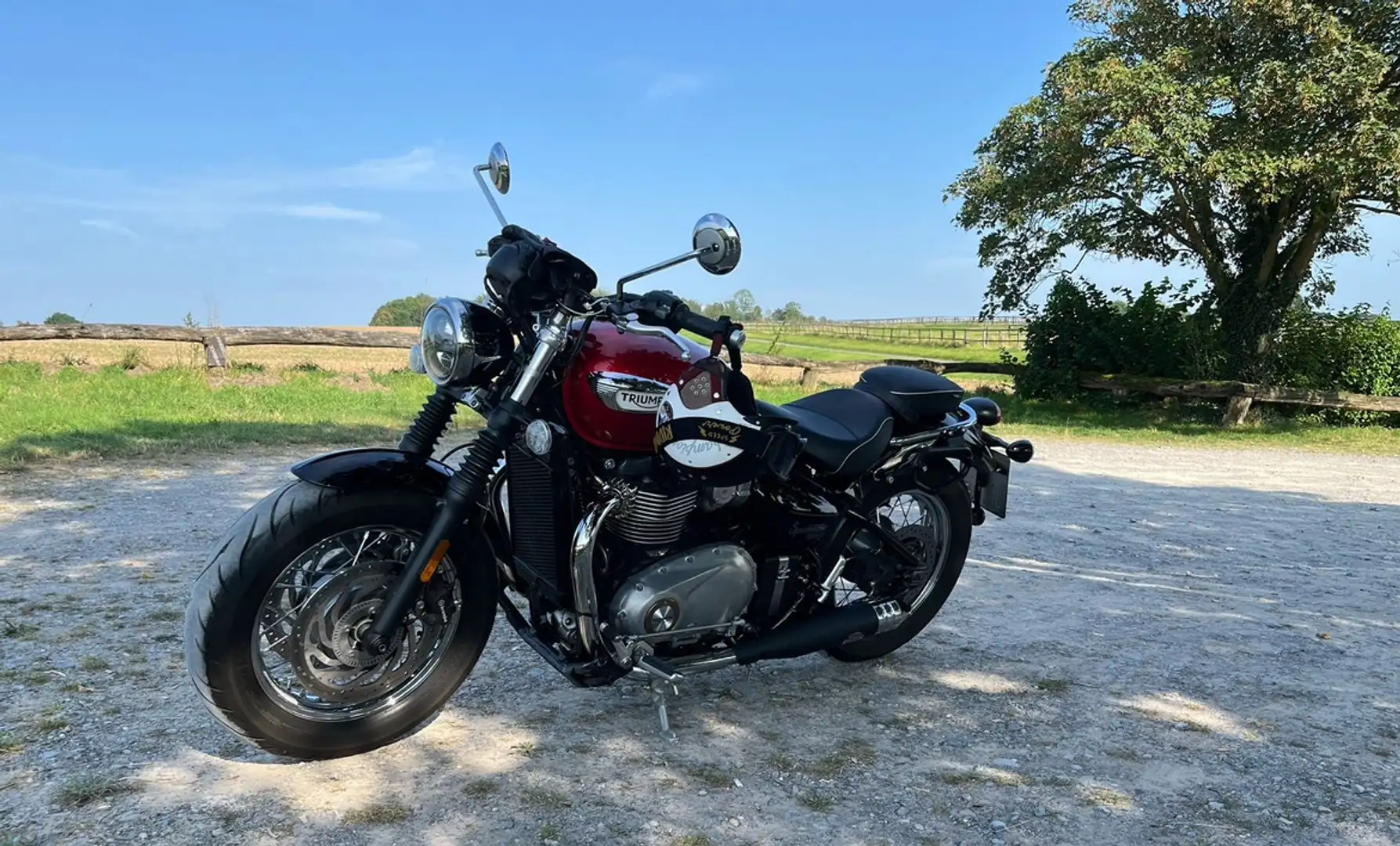 Triumph Bonneville America Triumph Bonneville Speedmaster - Red Metal Edition Rouge - 1
