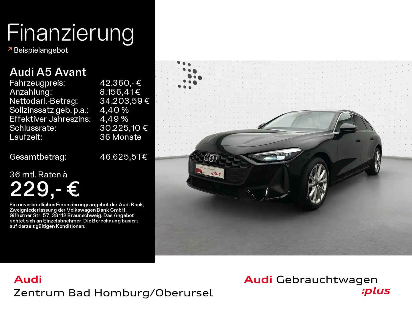 Audi A5 TFSI quattro*Einparkhilfe*Navi*Tempomat Schwarz - 1