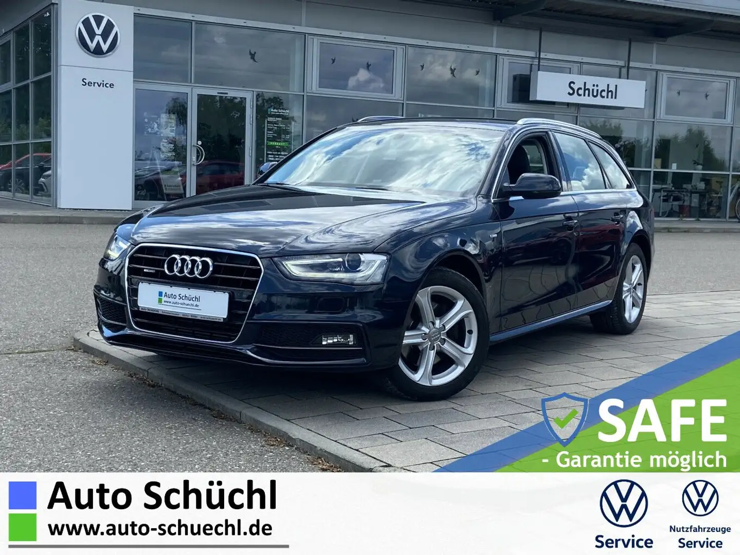 Audi A4 Avant 2.0 TDI S-tronic quattro S-Line 17"+AHK Blau - 1