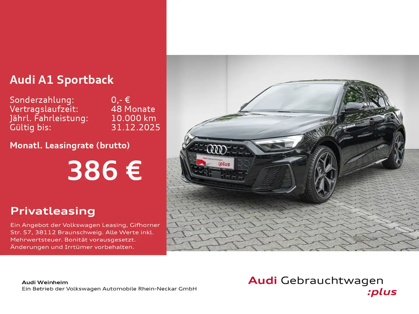 Audi A1 35 1.5 TFSI S line LED Navi uvm Schwarz - 2
