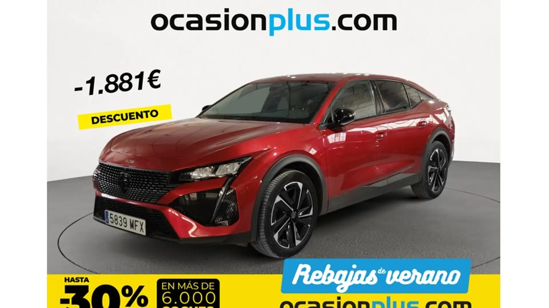 Peugeot 408 PureTech 130 Allure Pack EAT8 Rouge - 1