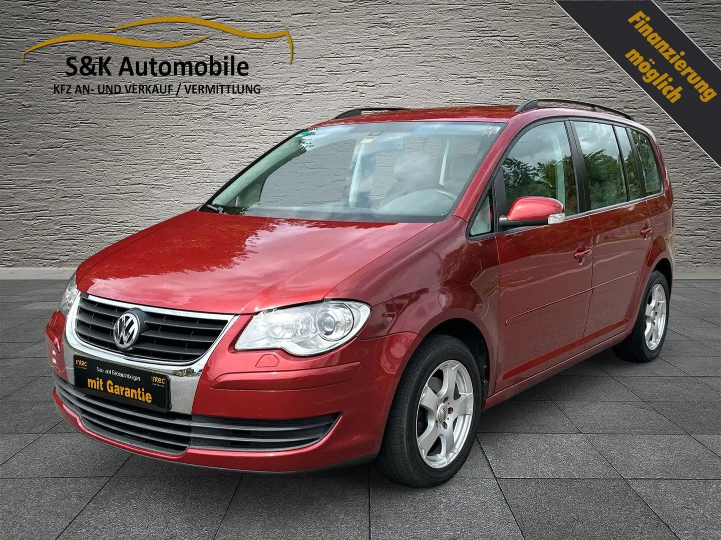 Volkswagen Touran 1.9 TDI/Scheckheft/Xenon/AHK/8 Fach Rot - 1