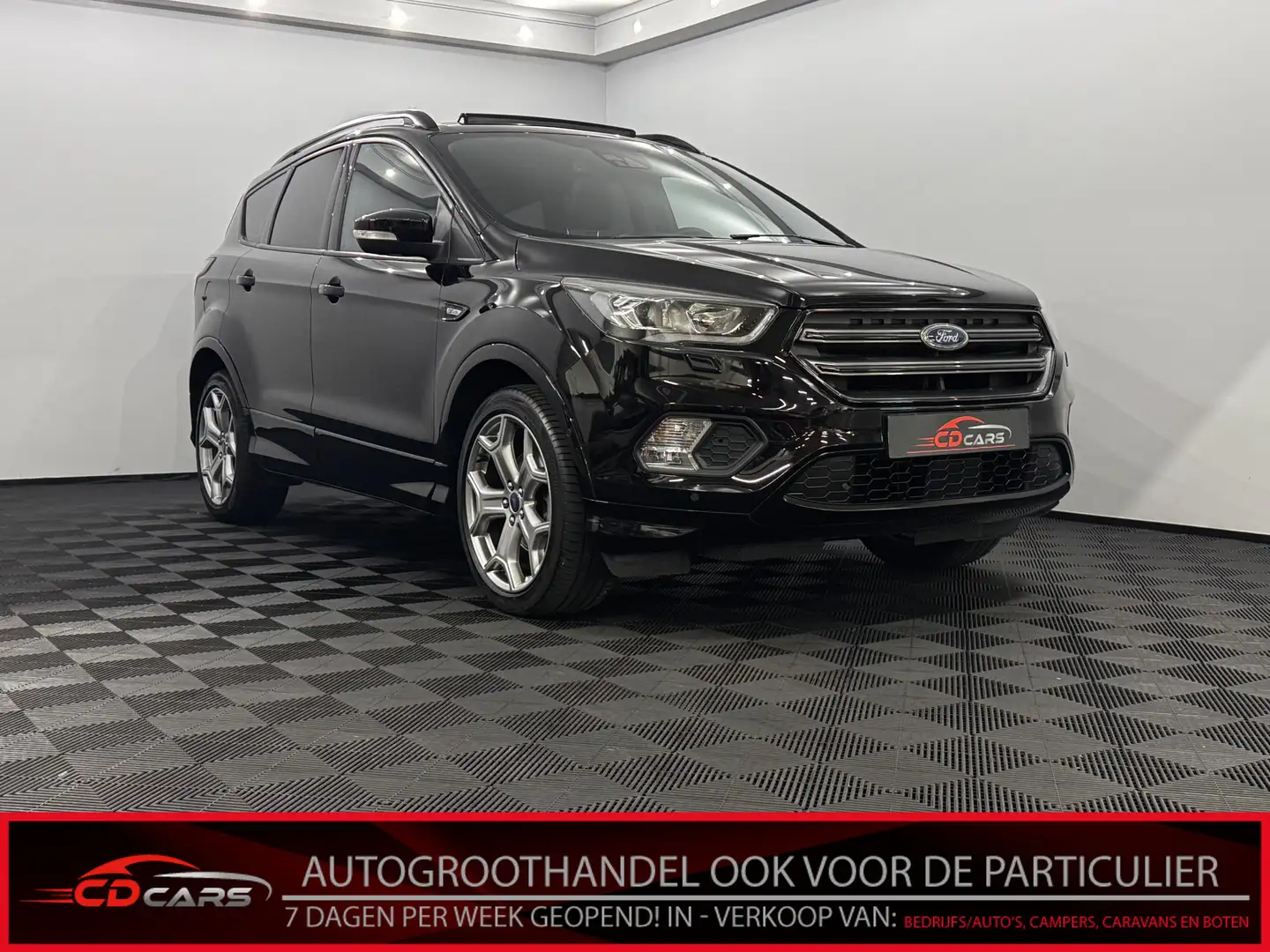 Ford Kuga 1.5 EcoBoost Vignale Pano, Half leder, Navi, Parke Noir - 1