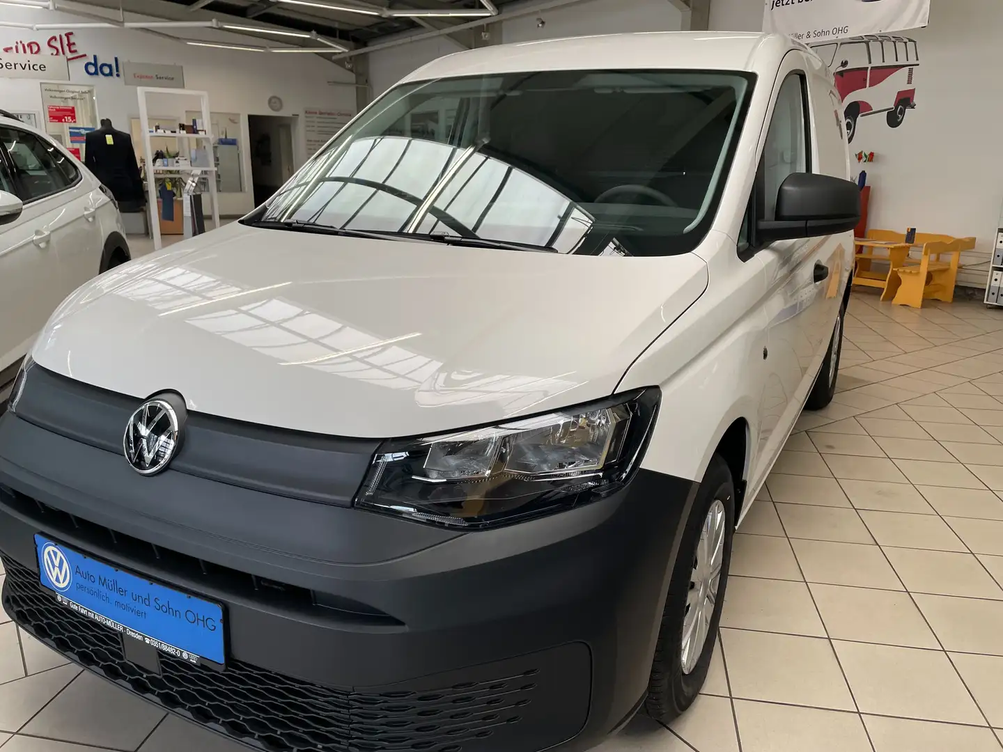 Volkswagen Caddy Cargo*Klima*Fensterheber+Außenspiegel elektr. Weiß - 2