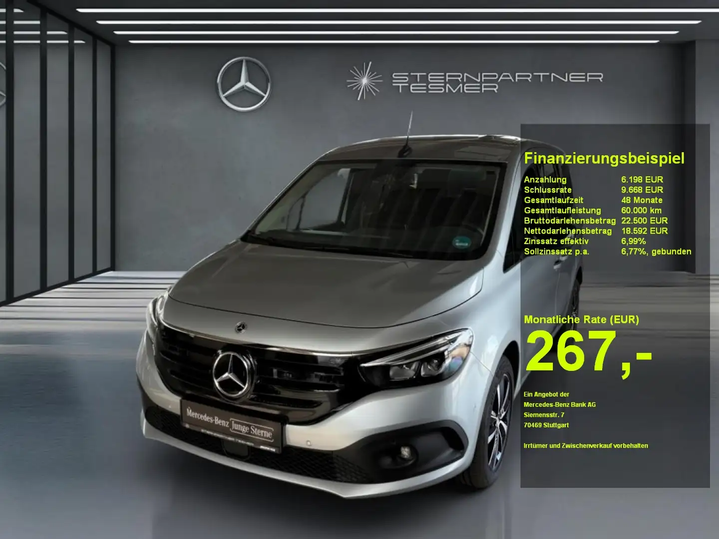 Mercedes-Benz EQT 200 Progressive +MBUX+KAMERA+NAVI+Ambiente Argento - 1
