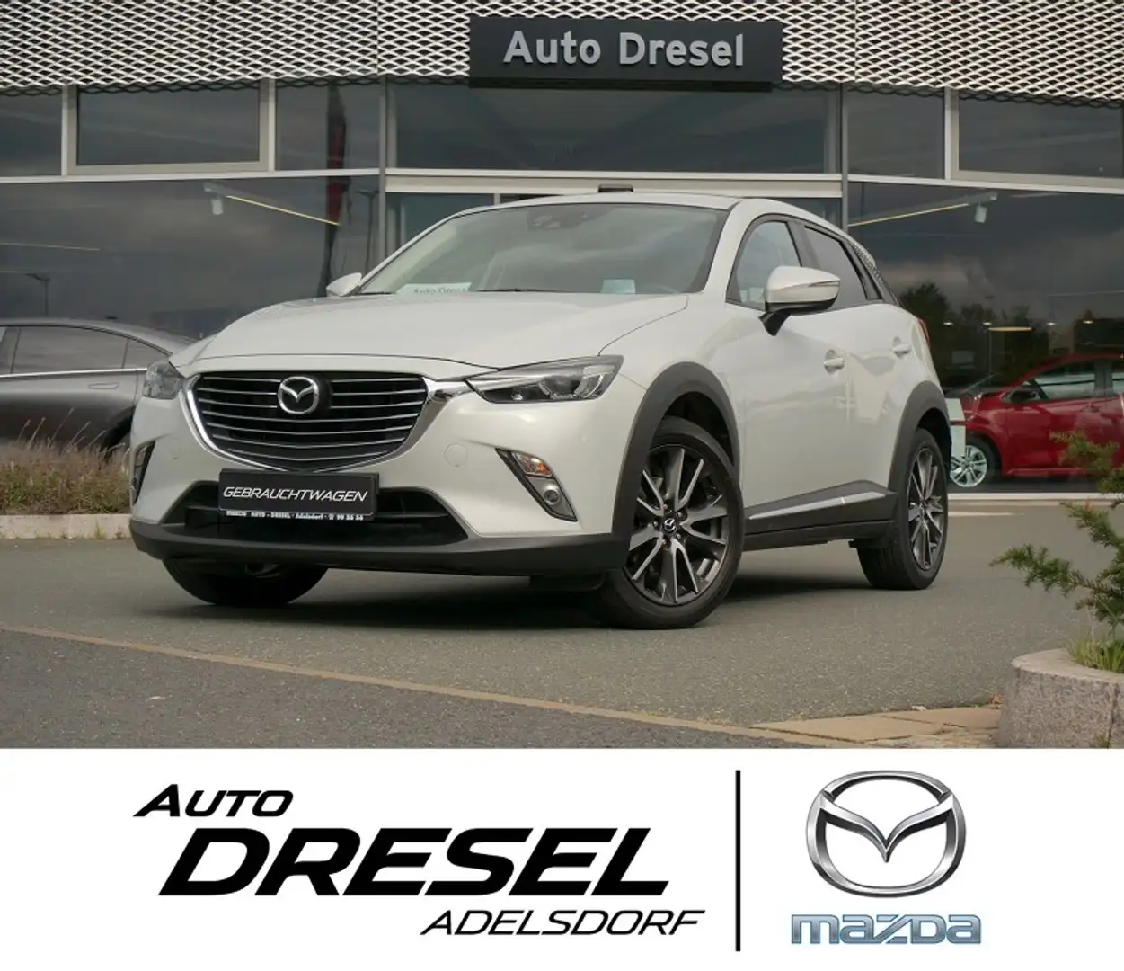 Mazda CX-3 SportsLine | Skyactiv-G 120 Automatik | Navi Sport Weiß - 1