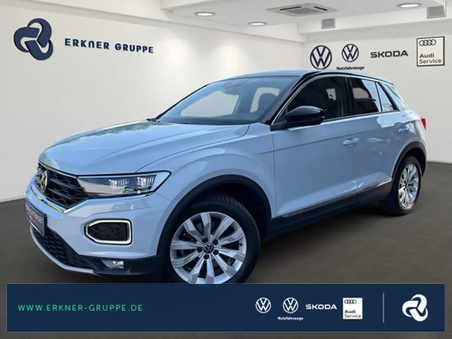 Volkswagen T-Roc 2.0TSI DSG 4M Sport LED+AHK+ACC+NAVI+++ Silber - 1