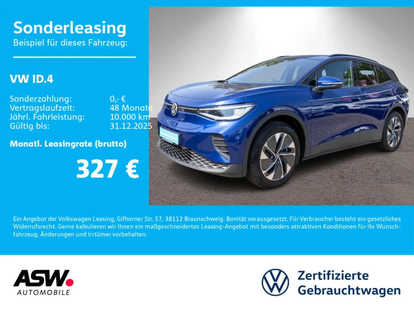 Volkswagen ID.4 Pro Pro LED Navi ACC PDC SHZ Wärmepumpe Blau - 1