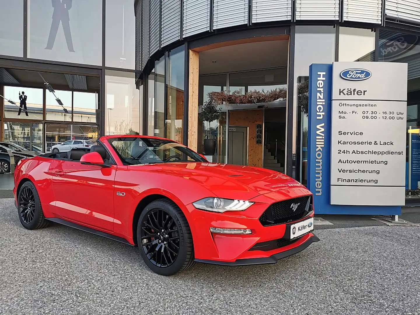 Ford Mustang 5,0 Ti-VCT V8 GT Cabrio Aut. Rot - 1