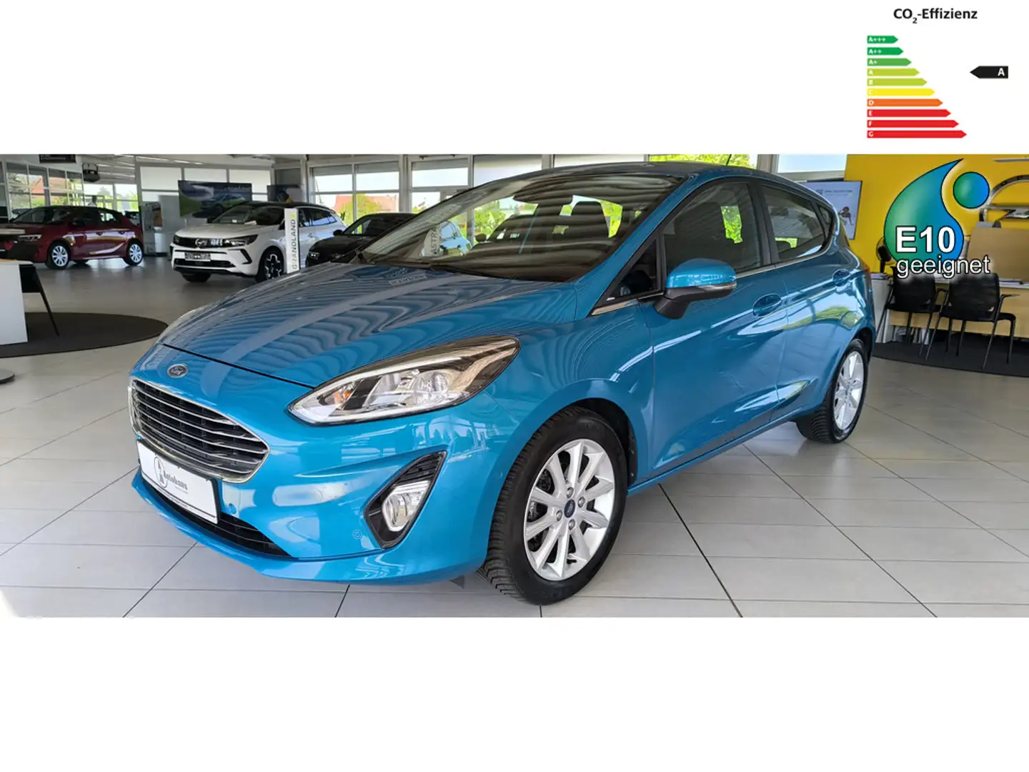 Ford Fiesta 1.0 EcoBoost Titanium Start/Stopp Azul - 1
