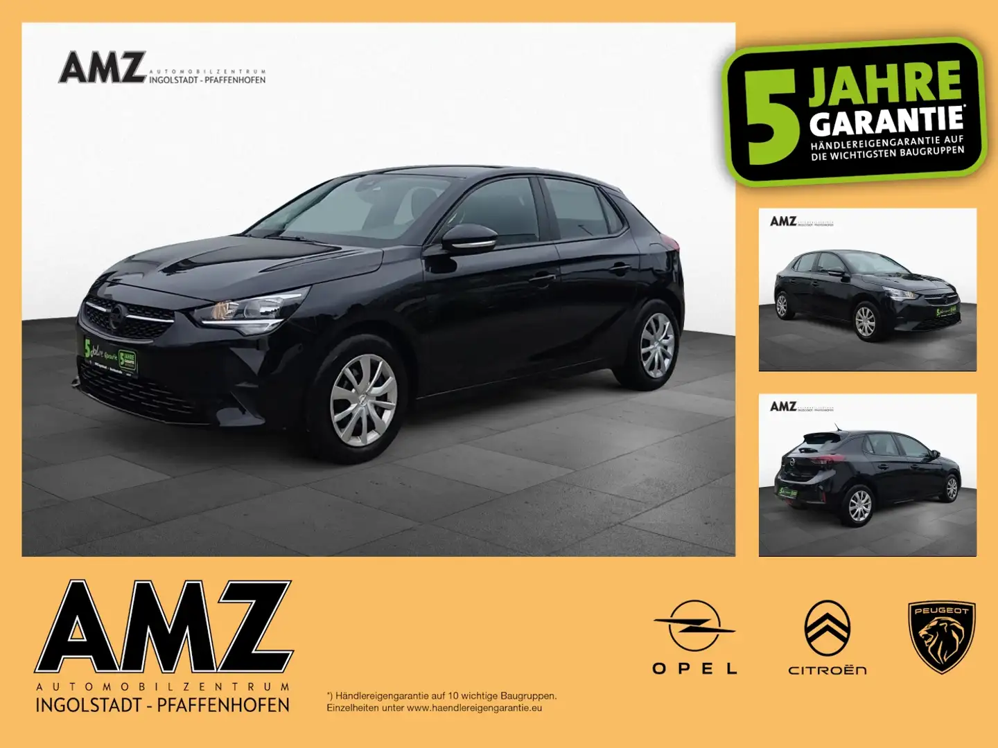 Opel Corsa F 1.2 Edition 75PS KAM PDC Klima SHZ Noir - 1
