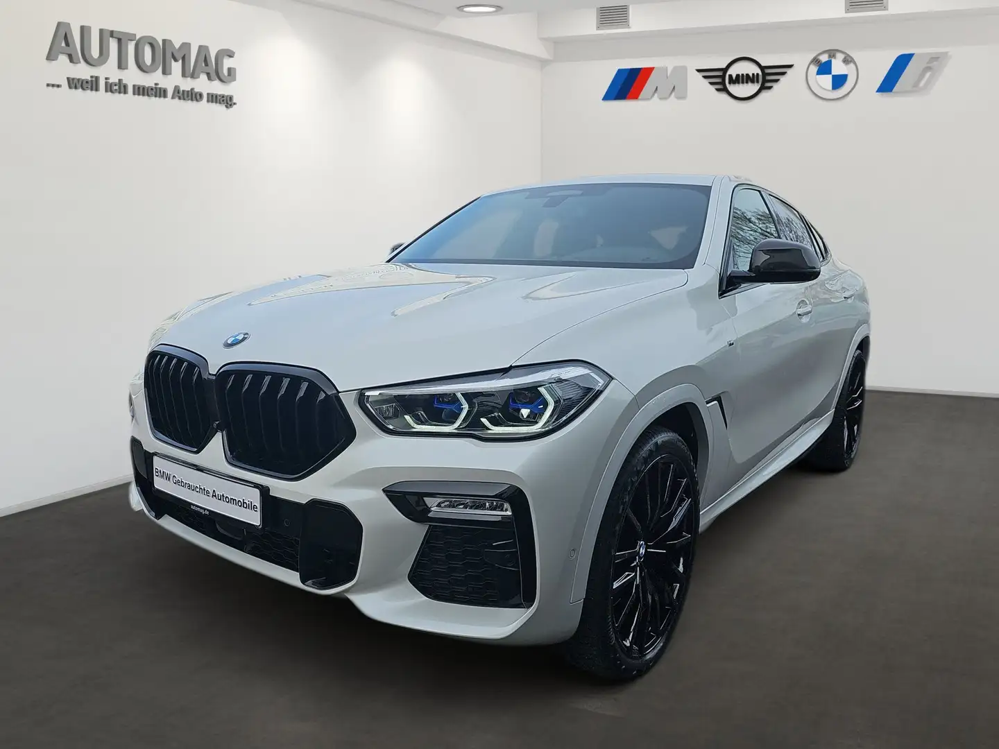 BMW X6 M50d *Integral*AHK*Soft-Close*Head Up*Panoramadach Weiß - 1