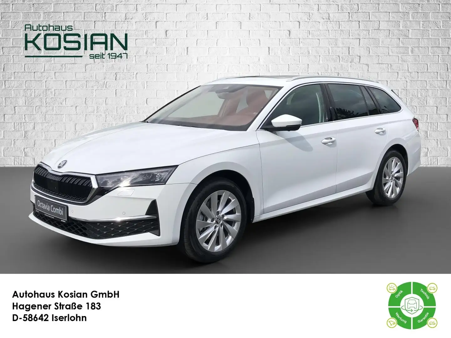 Skoda Octavia COMBI SELECTION 2.0 TDI DSG +AHK+PANO+ Weiß - 1