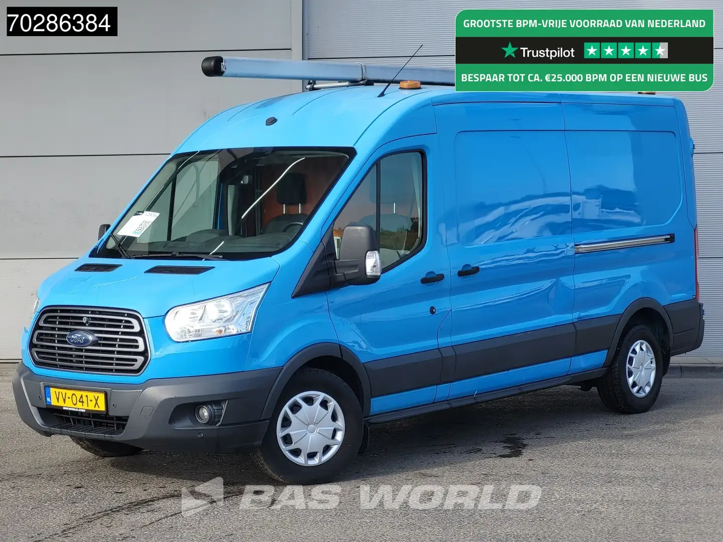 Ford Transit 125pk L3H2 Trekhaak Airco Cruise Parkeersensoren E Blauw - 1