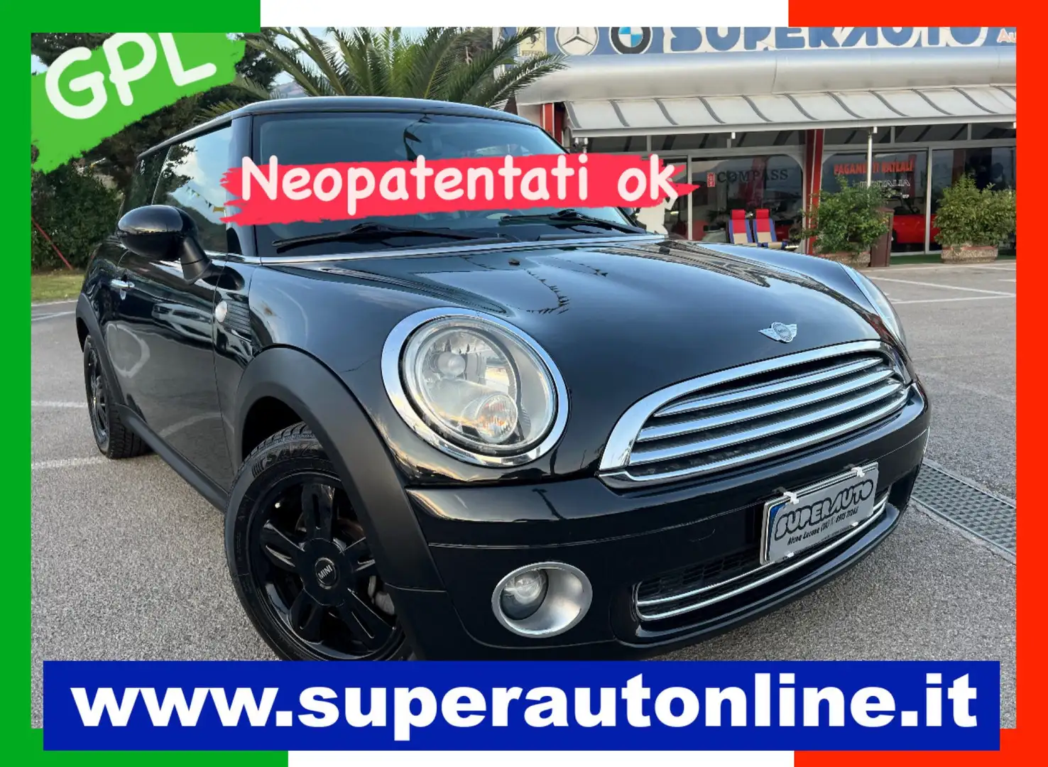 MINI One 1.4 16V BENZ + GPL NEOPATENTATI OKK Negro - 1