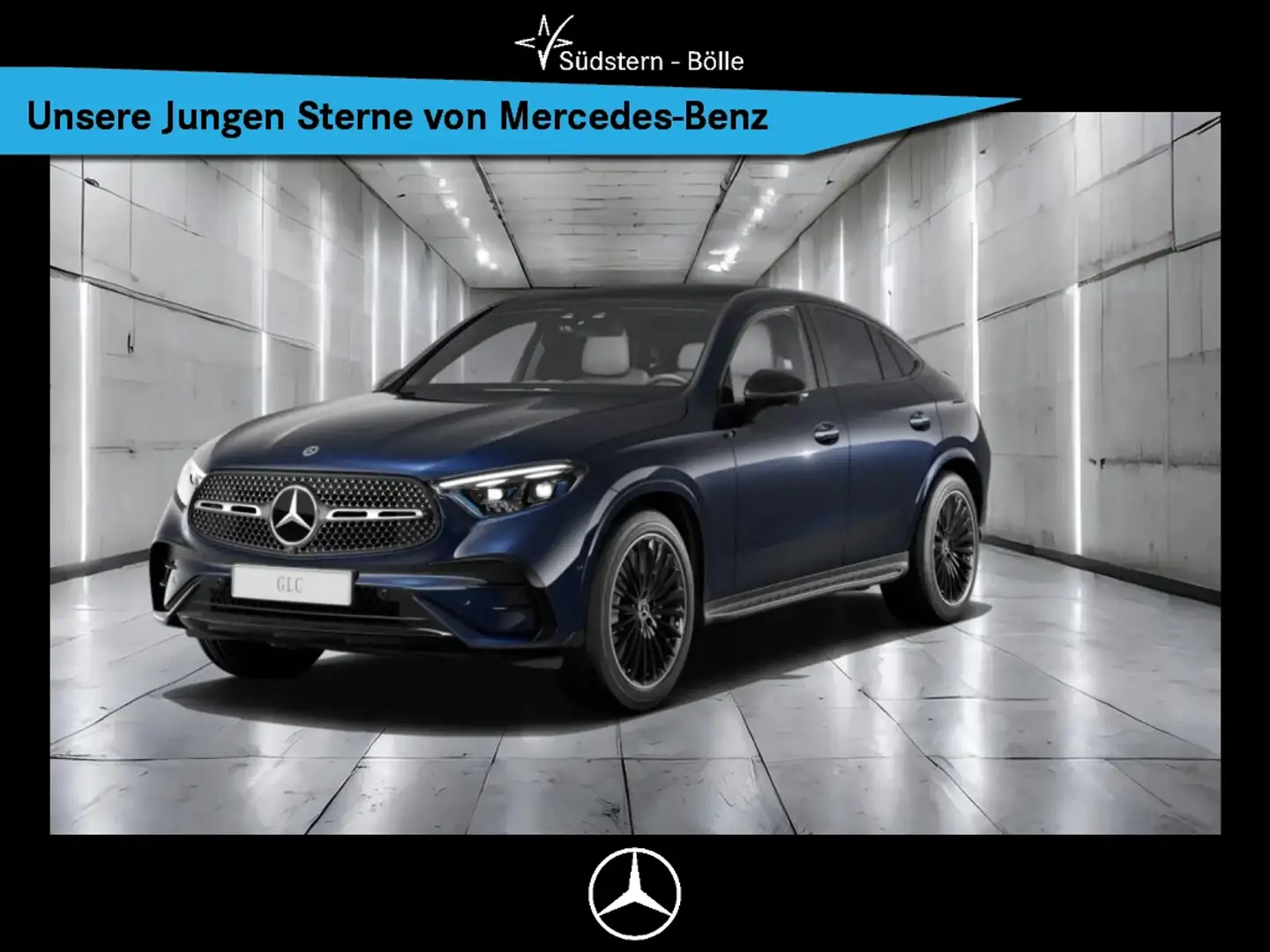 Mercedes-Benz GLC 300 d 4M Coupé AMG+PANO+DISTR+LUFTFED.+360°K Blau - 1
