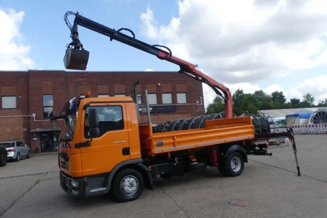 2010 MAN TGL 8.220 Meiller Kran Palfinger*Klima*Temp*2AHK, photograph 1