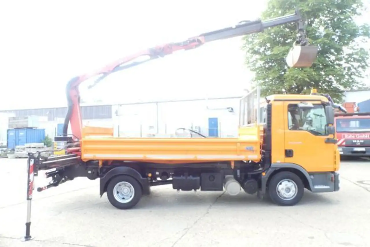 2010 MAN TGL 8.220 Meiller Kran Palfinger*Klima*Temp*2AHK, photograph 4