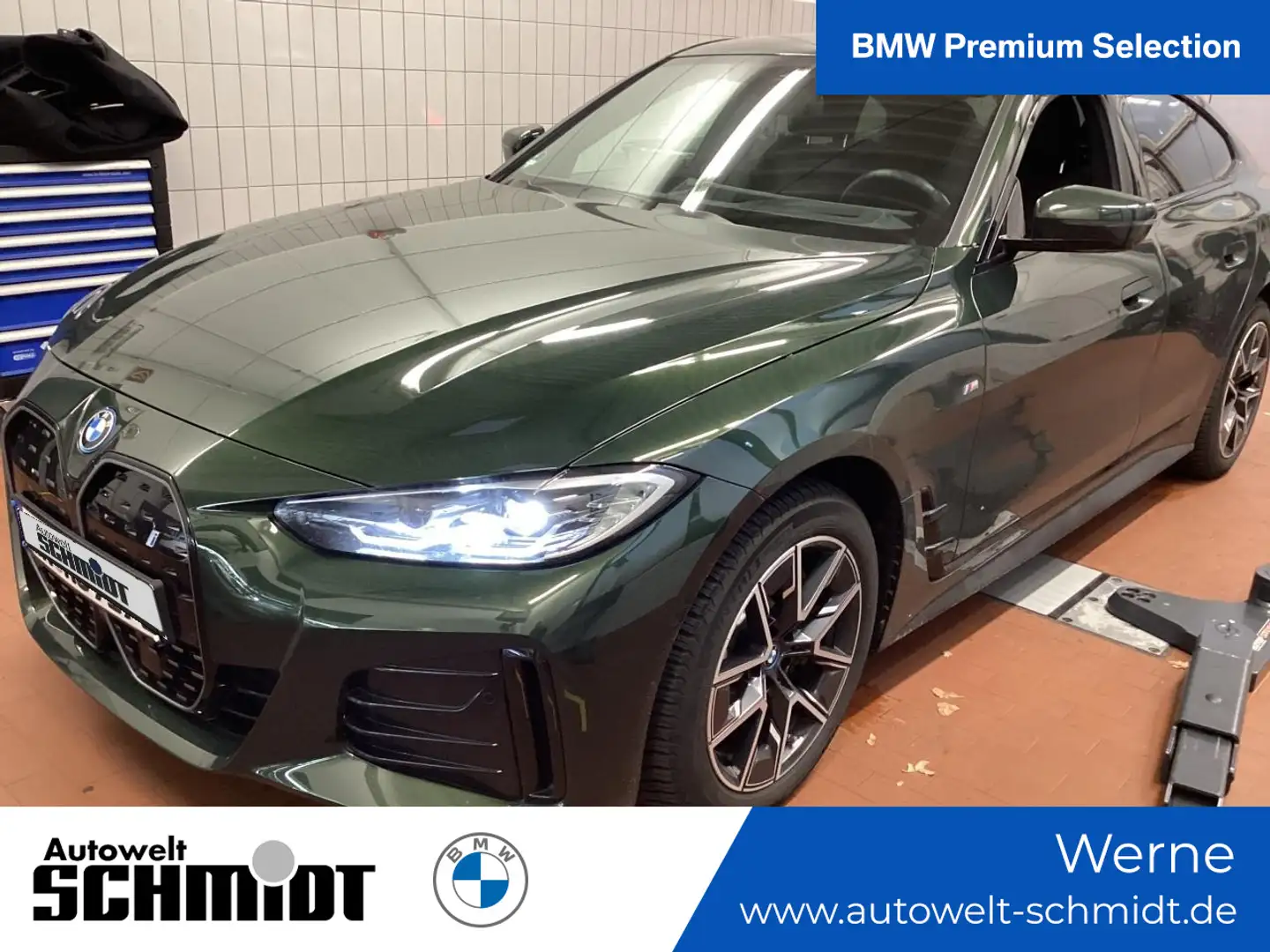 BMW i4 eDrive35 M Sportpaket + GARANTIE-bis-12.2028 Grün - 1
